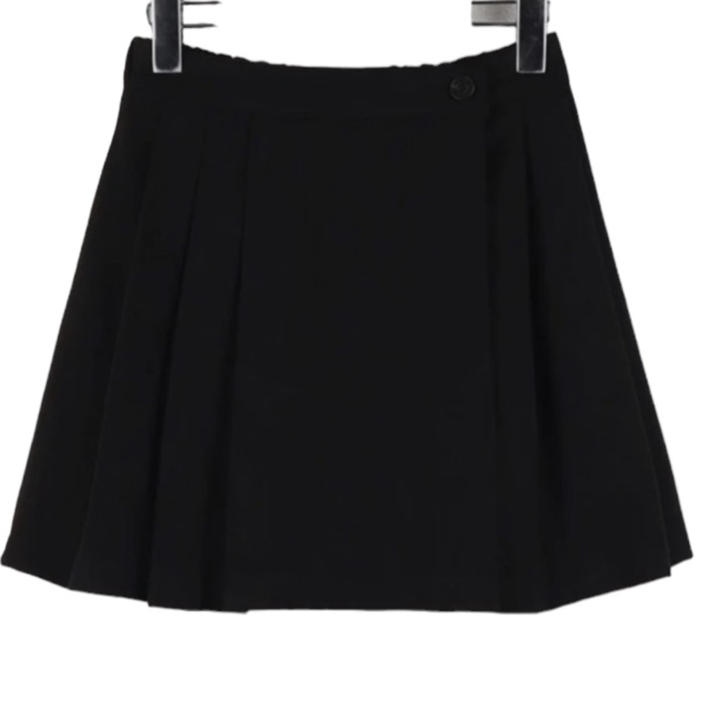 VINTAGE CACHE Black Pleated Wrap Skirt NEW SIZE 6